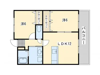 ペットビレッジKATO(2LDK/4階)の間取り写真