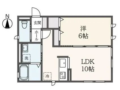 カーサ クレア(1LDK/2階)の間取り写真