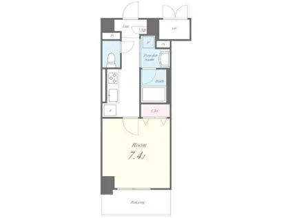 ピノ・アガタ岐阜駅前(1K/4階)の間取り写真