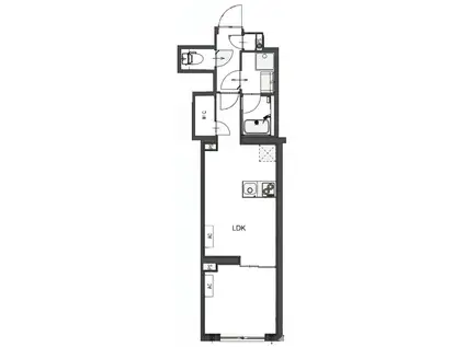 CREATIF東日暮里(1LDK/3階)の間取り写真