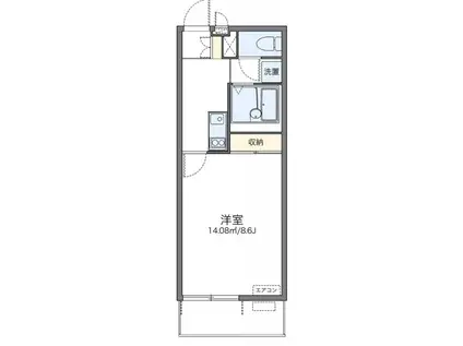 レオネクストドエル小竹向原(1K/1階)の間取り写真