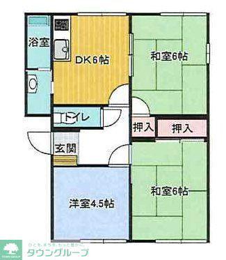 タウニイ狭山(3DK/2階)