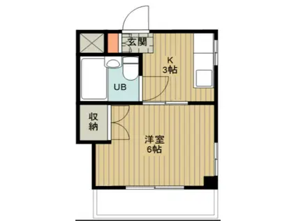 町田ビル(1K/2階)の間取り写真