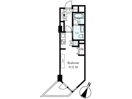 フィールA渋谷(ワンルーム/5階)の間取り写真
