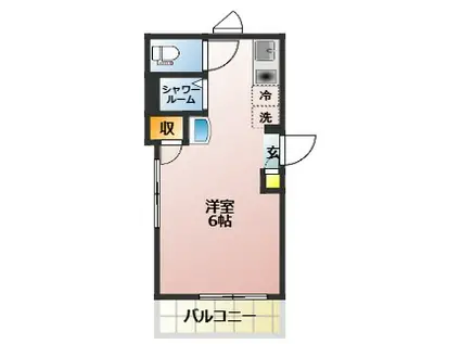 MELDIA上板橋(ワンルーム/3階)の間取り写真