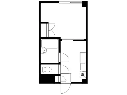 K2三軒茶屋(1K/1階)の間取り写真
