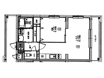 サナルダイヒルズ桜坂(1LDK/1階)の間取り写真