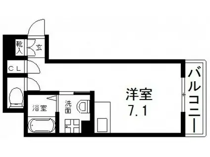 シャラロステ(ワンルーム/8階)の間取り写真