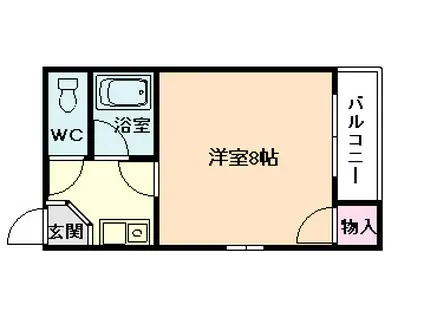 クレセント塚本(1K/3階)の間取り写真