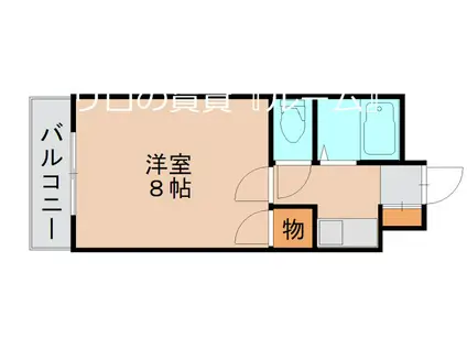 ウエイブ長尾(1K/3階)の間取り写真