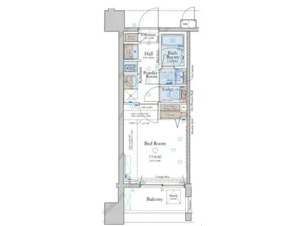 コンシェリア五反田 CROSSIA(1K/5階)の間取り写真