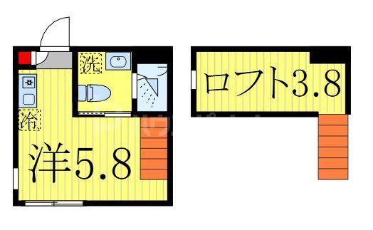LEALEA(ワンルーム/1階)の間取り写真