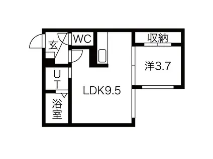 KOTONI GROOVE(1LDK/2階)の間取り写真