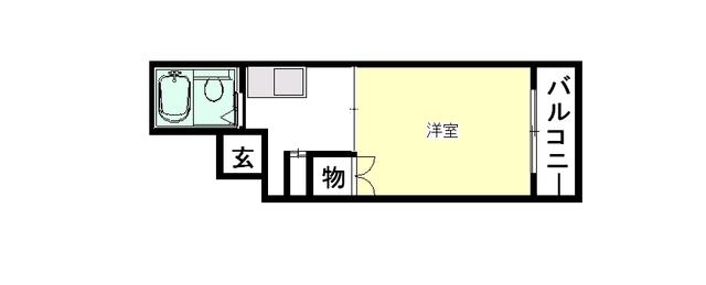 ASSOCIE中広(1K/5階)の間取り写真