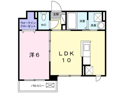 YSアビタシオンII(1LDK/3階)の間取り写真