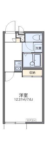 レオパレスアルテス(1K/1階)の間取り写真