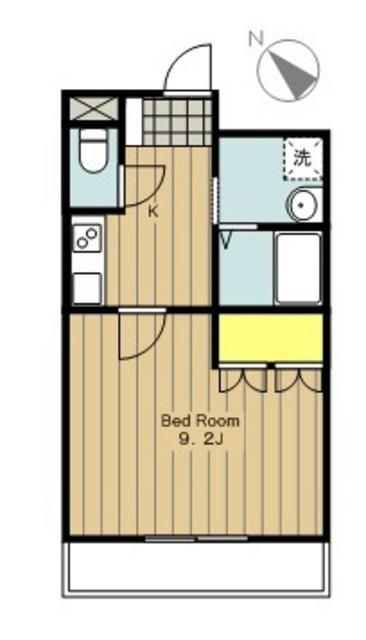 RESIDENCES淵野辺(1K/1階)の間取り写真