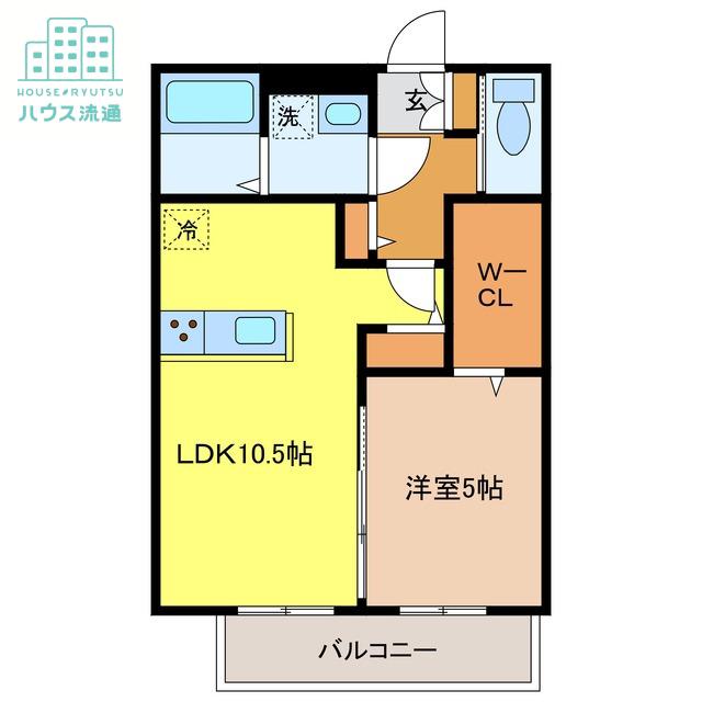 TABOハウス(1LDK/1階)の間取り写真