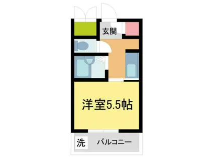 永和マンション(1K/2階)の間取り写真