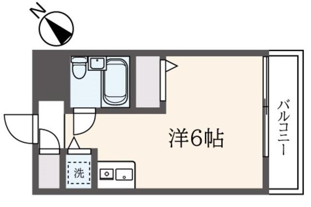 ジョイム向ヶ丘遊園(ワンルーム/2階)の間取り写真