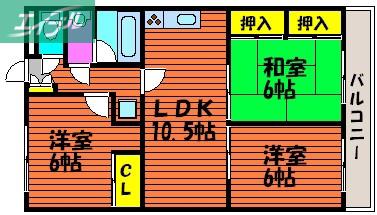 ソーシャルOMORIII(3LDK/3階)の間取り写真
