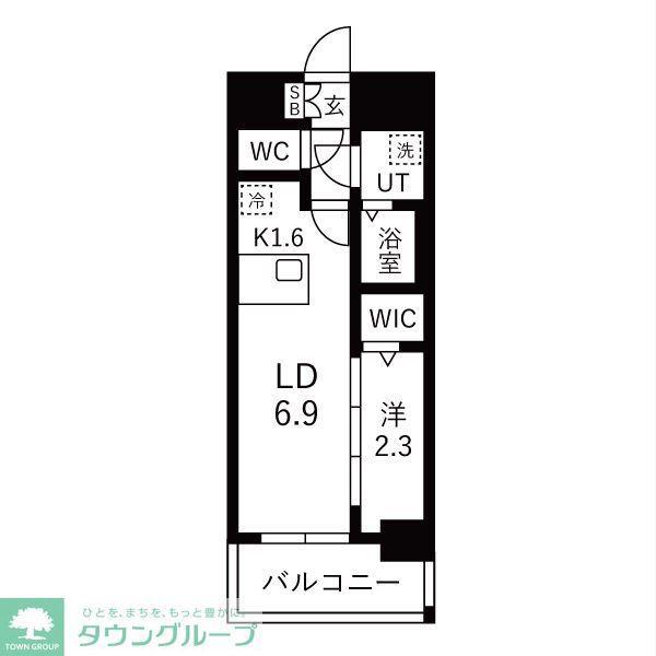 メイクスアート名古屋城西(1LDK/10階)の間取り写真
