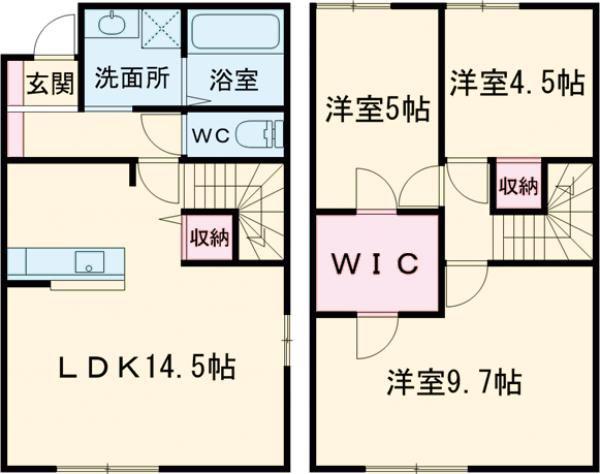 メゾンド鈴鹿(3LDK/1階)の間取り写真