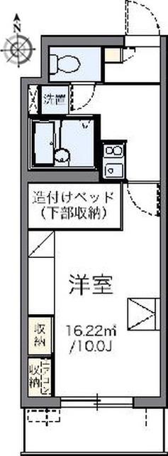 レオパレス・パルコートE(1K/1階)の間取り写真