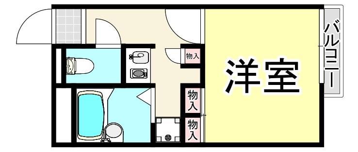 レオパレスPEPINO(1K/1階)の間取り写真