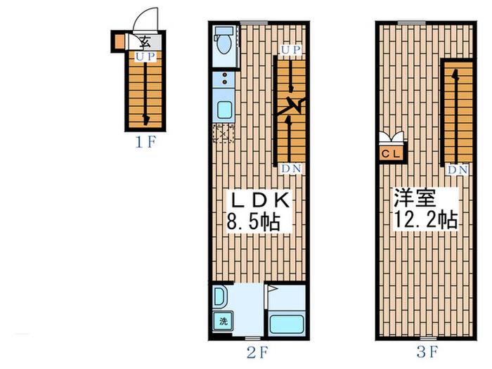 GRANVISTA(1LDK/1階)の間取り写真