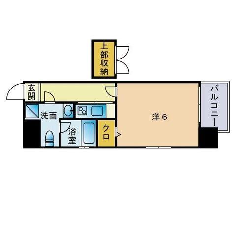 エステートモア 白金RENOM(1K/4階)の間取り写真
