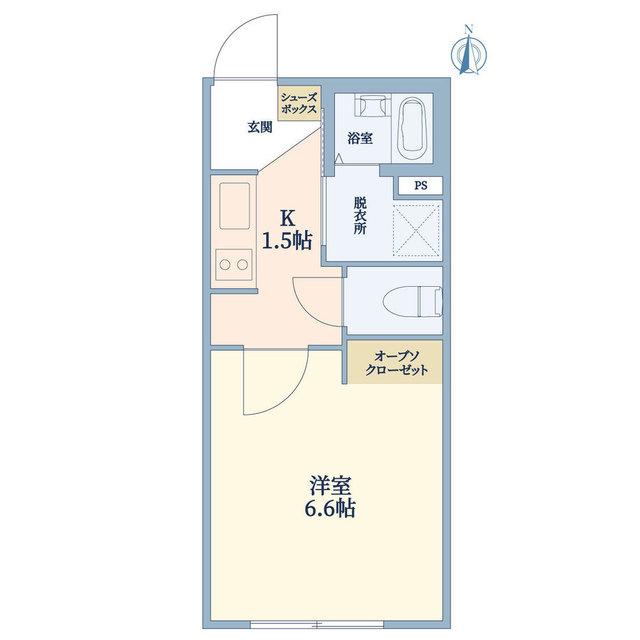 J-ARC新丸子(1K/3階)の間取り写真