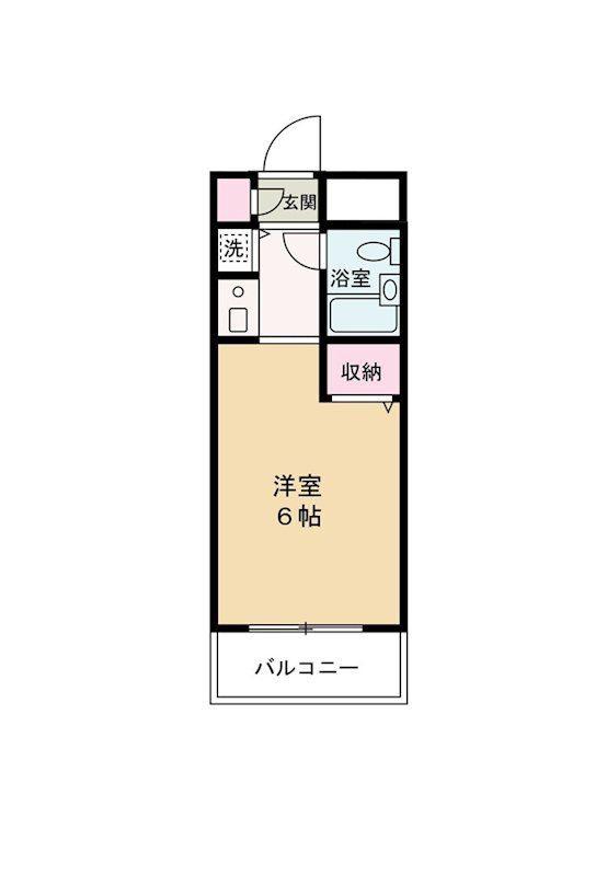 アピス東船橋(1K/3階)の間取り写真