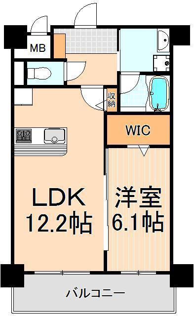 LIGHTS ISHIWARA(1LDK/3階)の間取り写真