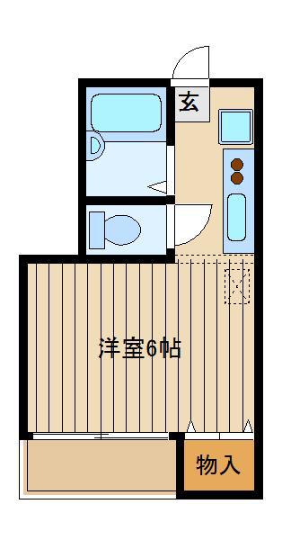 セフィロスコーポ(ワンルーム/2階)の間取り写真