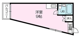 リバティ西脇(ワンルーム/1階)の間取り写真