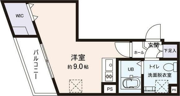 アイディ西馬込12(ワンルーム/3階)の間取り写真
