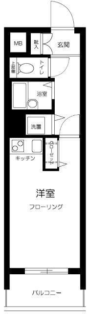 ヴェルト日本橋シティ(ワンルーム/5階)の間取り写真