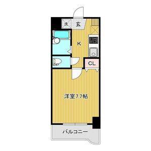パルメゾン旭ヶ丘(1K/5階)の間取り写真