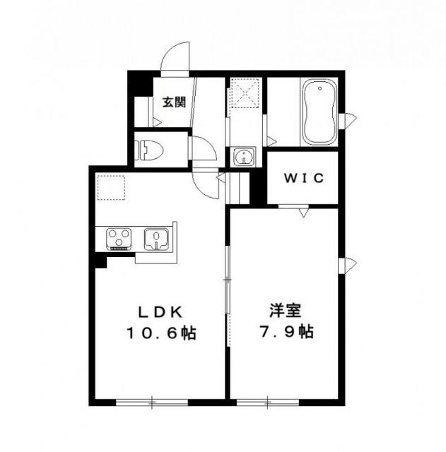 AZUMADAI BASE(1LDK/1階)の間取り写真