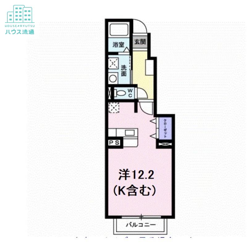 サリチェ(ワンルーム/1階)の間取り写真