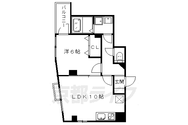 CASA MIA(1LDK/1階)の間取り写真
