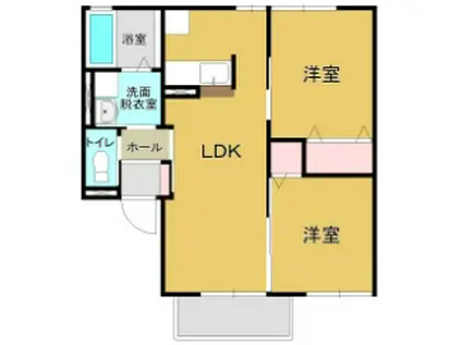 LIEN楓雅(2LDK/2階)の間取り写真