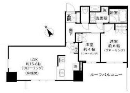パークタワー池袋イーストプレイス(2LDK/20階)の間取り写真