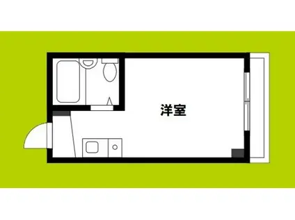 アクティ福島(ワンルーム/4階)の間取り写真