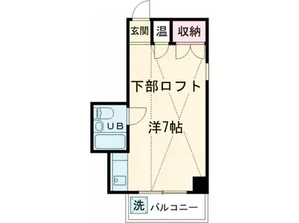 R・太田ハイム(ワンルーム/4階)の間取り写真