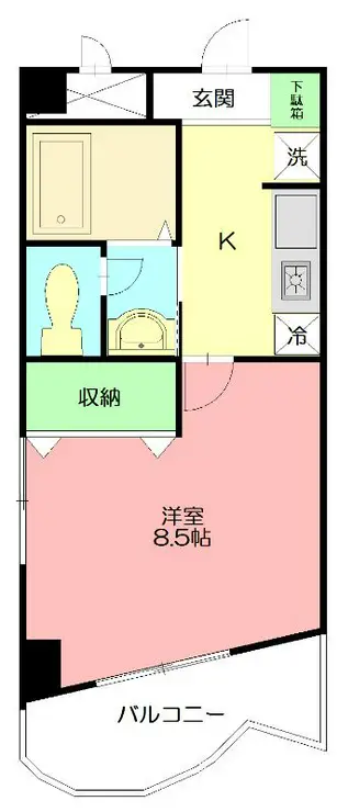 グランドワン 3階階 間取り