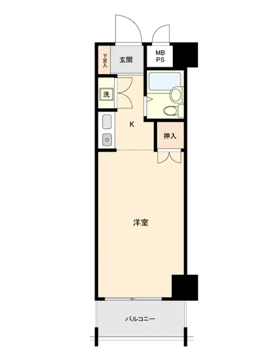 キャッスルマンション熊谷 5階階 間取り