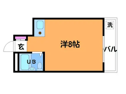 シャトレーヤマモト(ワンルーム/1階)の間取り写真