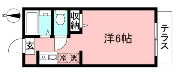 ウォータークロスハイム 1階階 間取り